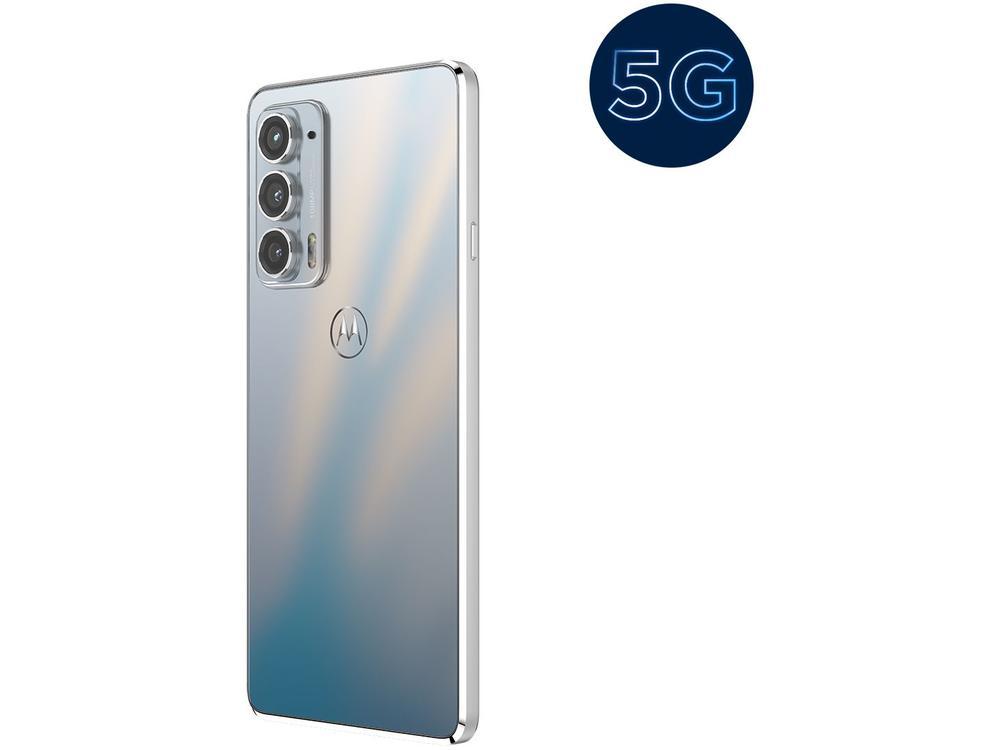 Smartphone Motorola Edge 20 128GB Branco 5G 8GB RAM Tela 6,7” Câm. Tripla + Selfie 32MP - 9