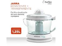 Espremedor de Frutas Mondial Turbo Citrus E-01 Elétrico 25W Branco - 11