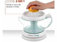 Espremedor de Frutas Mondial Turbo Citrus E-01 Elétrico 25W Branco - 13