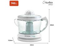 Espremedor de Frutas Mondial Turbo Citrus E-01 Elétrico 25W Branco - 7