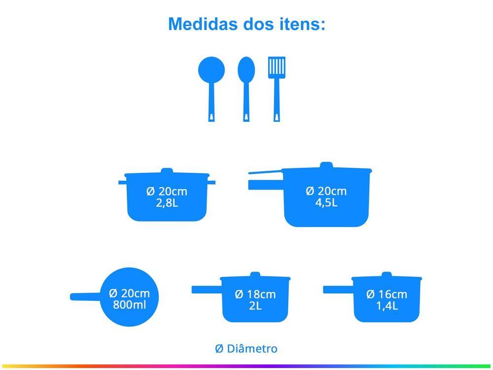 Jogo de Panelas Tramontina Antiaderente - 2