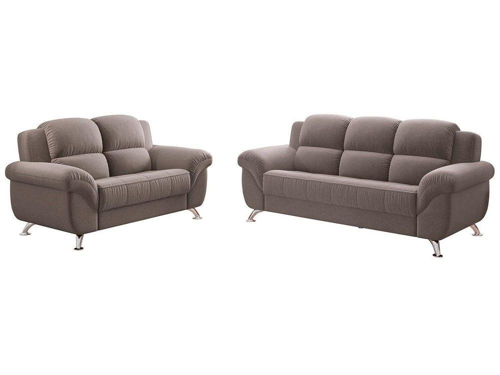 Conjunto de Sofás 2 e 3 Lugares Marselha Linoforte - 1