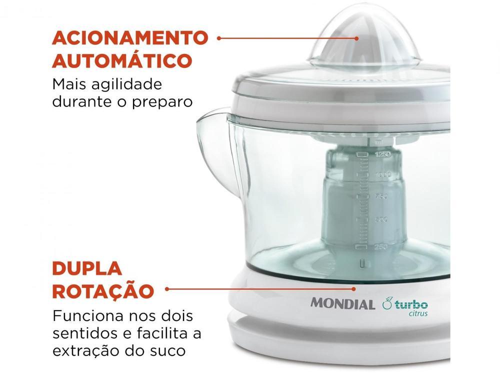 Espremedor de Frutas Mondial E-01 Elétrico 25W Branco - 12