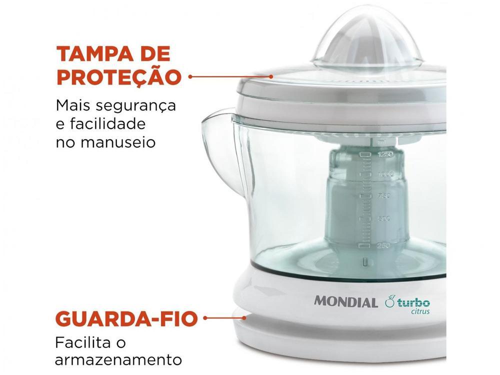 Espremedor de Frutas Mondial E-01 Elétrico 25W Branco - 23
