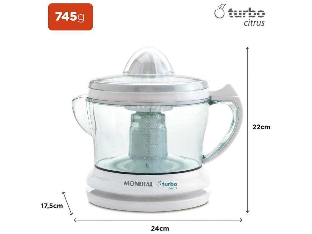 Espremedor de Frutas Mondial E-01 Elétrico 25W Branco - 7