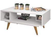 Mesa de Centro de Madeira Pés Palito Retrô 45 Olivar Móveis - 1