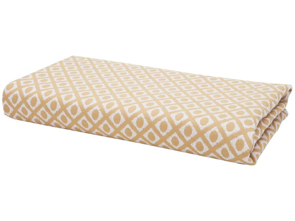 Peseira Queen 65x240cm Laranja Lartex Jacquard Hog - 1