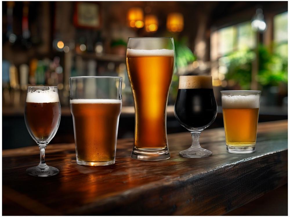 Jogo de Copos de Vidro para Cerveja 5 Peças - 2