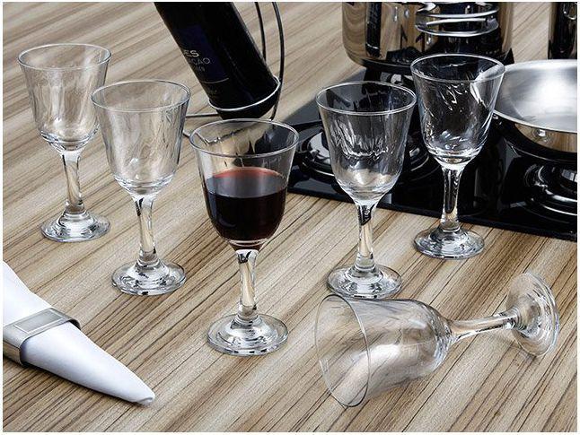 Jogo de Taças para Vinho Vidro 6 Peças 250ml - 6