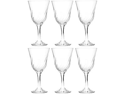 Jogo de Taças para Vinho Vidro 6 Peças 250ml Nadir Lírio