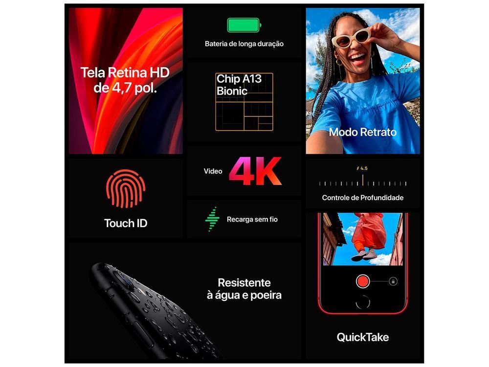 iPhone SE Apple 128GB Preto 4,7” 12MP iOS - 5