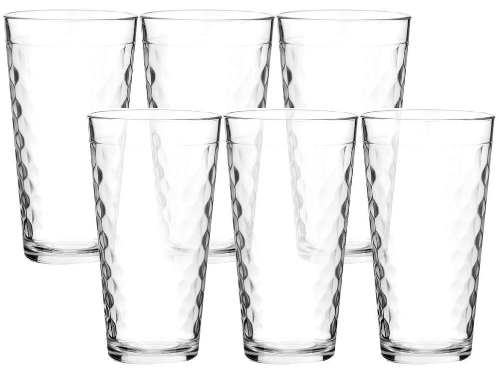 Jogo de Copos de Vidro 350ml 6 Peças Nadir - 1