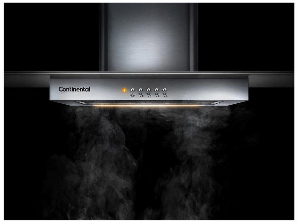 Coifa de Parede Continental 90cm 5 e 6 Bocas Inox - 3