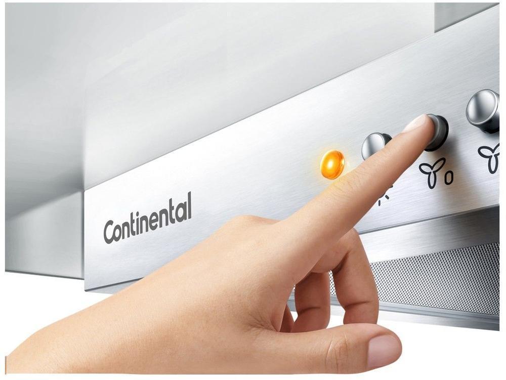 Coifa de Parede Continental 90cm 5 e 6 Bocas Inox - 4