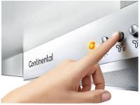 Coifa de Parede Continental 90cm 5 e 6 Bocas Inox