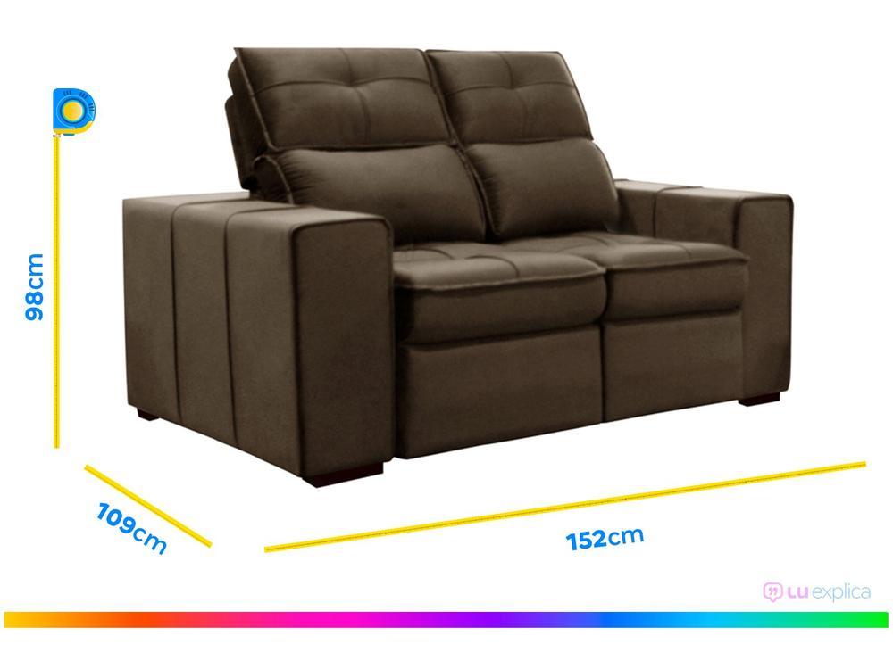 Conjunto de Sofás 2 e 3 Lugares Barsa Gralha Azul - 4