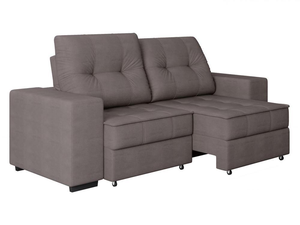 Sofá Retrátil Reclinável 3 Lugares Suede Moviment Artesano Linoforte - 5