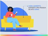 Sofá Retrátil Reclinável 3 Lugares Suede Moviment Artesano Linoforte - 9