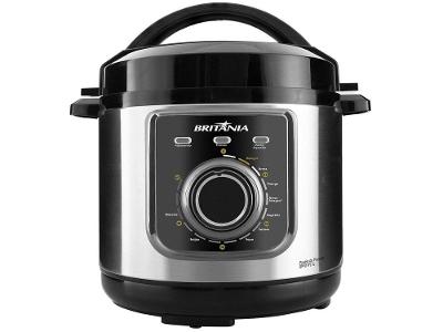 Panela de Pressão Elétrica Britânia Multifuncional BPP01PI 700W 3L