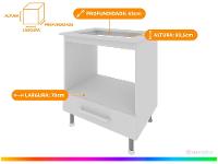 Balcão de Cozinha com Tampo para Cooktop - 2