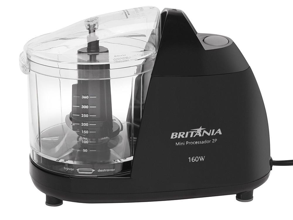 Mini Processador de Alimentos Britânia Preto 2P 160W - 5