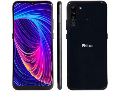 Smartphone Philco Hit P12 128GB Dark Blue 4G 4GB RAM Tela 6,52” Câm. Quádrupla + Selfie 8M