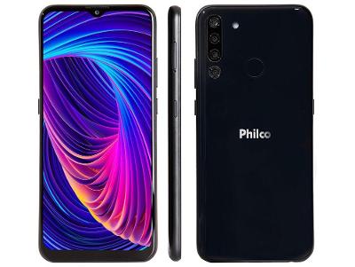 Smartphone Philco Hit P12 128GB Dark Blue 4G 4GB RAM Tela 6,52” Câm. Quádrupla + Selfie 8M