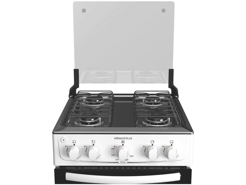 Fogão 4 Bocas Atlas Inox Branco Mônaco Plus - 8