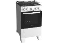 Fogão 4 Bocas Atlas Inox Branco Mônaco Plus - 6