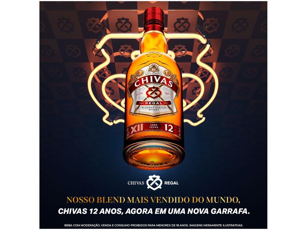 Whisky Blended  Escocês Chivas Regal 12 anos 1L - 13