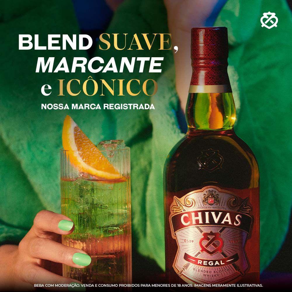 Whisky Blended  Escocês Chivas Regal 12 anos 1L - 5