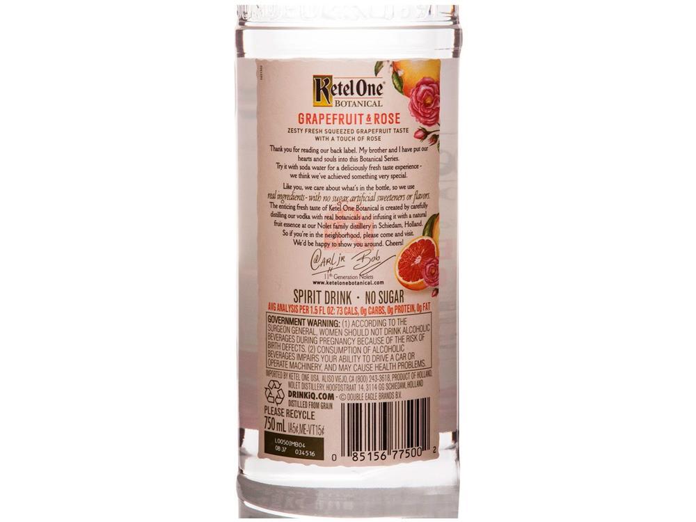 Vodka Ketel One Botanical Grapefruit & Rose 750ml - 7
