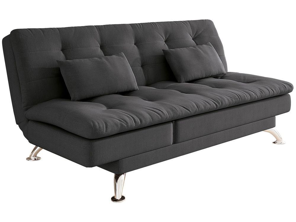 Sofá-cama Casal 3 Lugares Suede Linoforte Jade A2 - 1