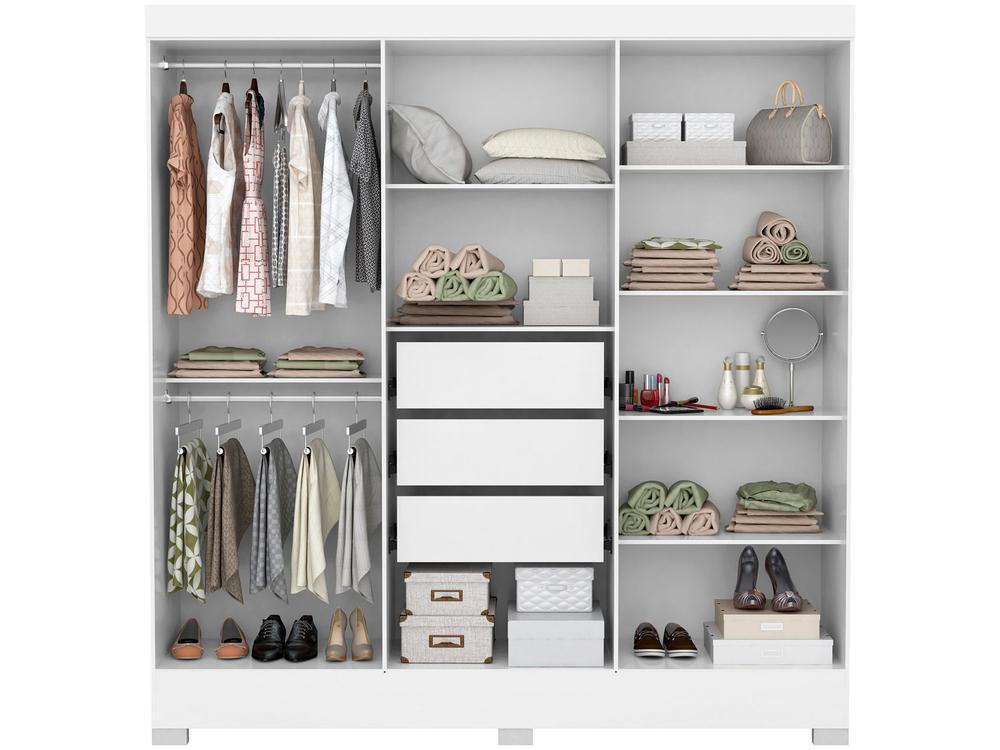 Guarda-roupa Casal 6 Portas 3 Gavetas Demóbile Prático - 12