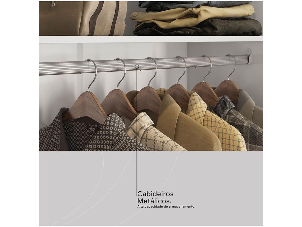 Guarda-roupa Casal 6 Portas 3 Gavetas Demóbile Prático - 6