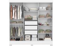 Guarda-roupa Casal 6 Portas 3 Gavetas Demóbile Prático - 12