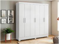 Guarda-roupa Casal 6 Portas 3 Gavetas Demóbile Prático - 13