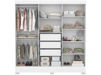 Guarda-roupa Casal 6 Portas 3 Gavetas Demóbile Prático