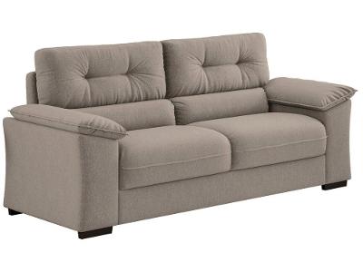 Sofá 3 Lugares Suede Decore Cascaya Linoforte