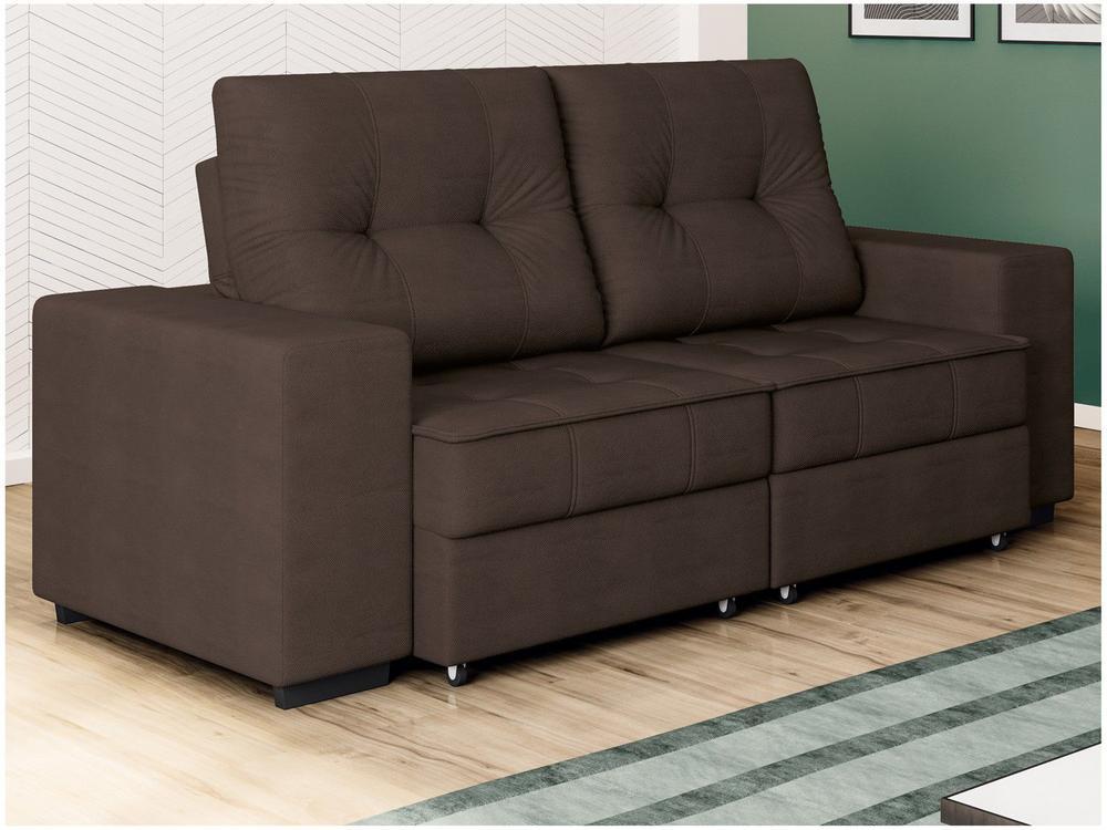 Sofá Retrátil Reclinável 3 Lugares Suede Moviment Artesano Linoforte - 4