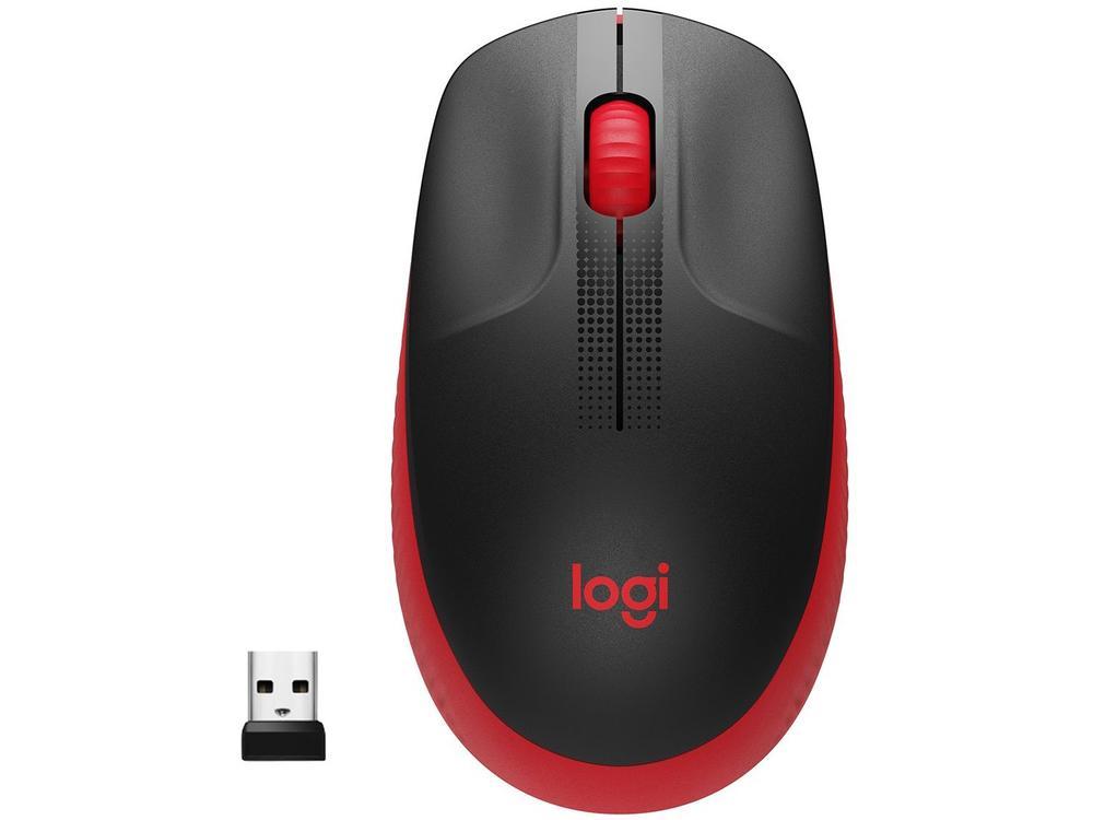 Mouse sem Fio Logitech Óptico 1000DPI 3 Botões - 1