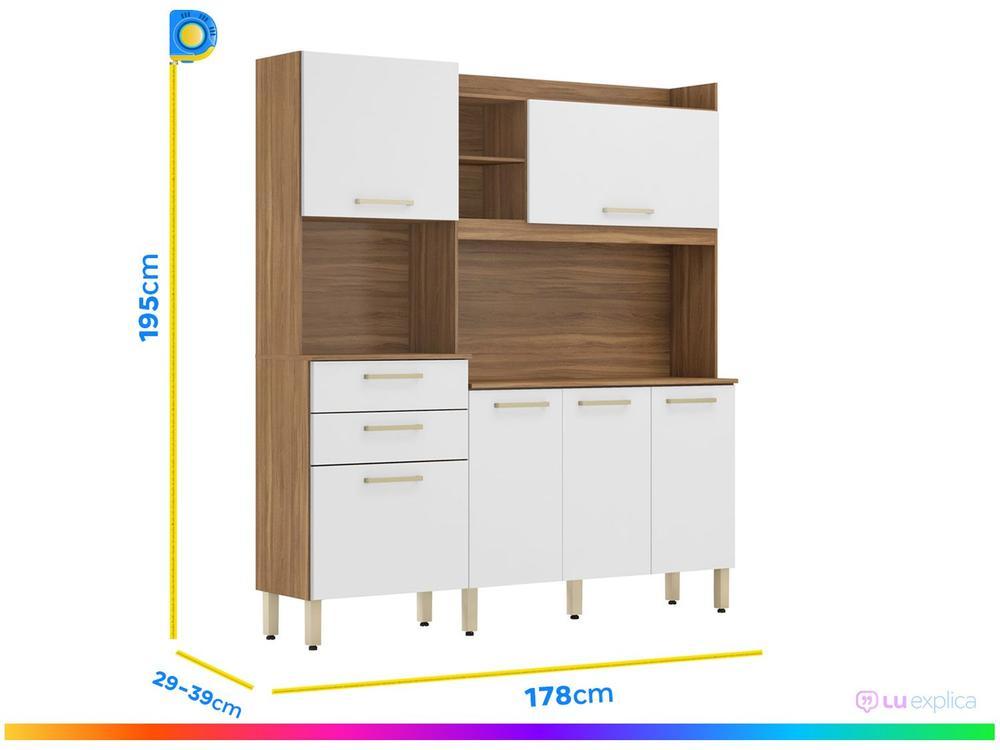 Armário de Cozinha Compacta Demóbile Select com Balcão - 18