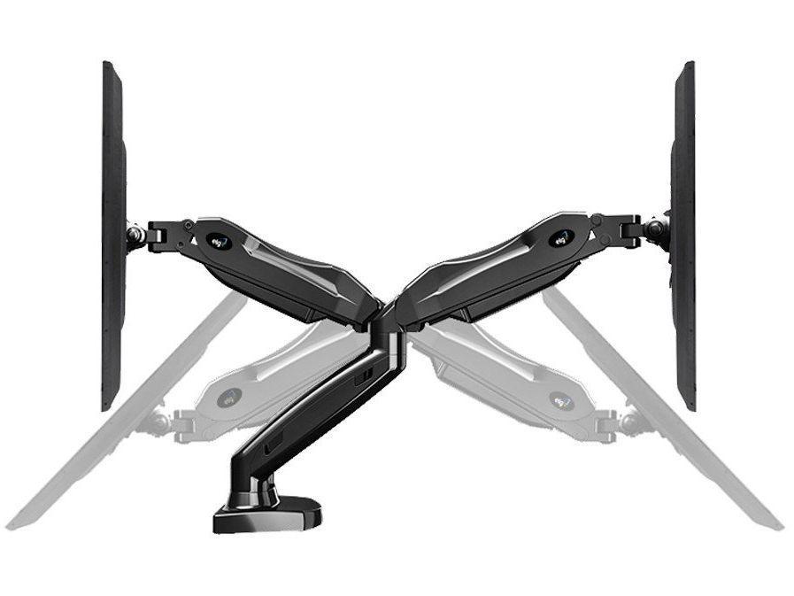 Suporte Ergonômico Articulado de Mesa com Pistão a Gás para 2 Monitores de 17” a 35” F160N - 3