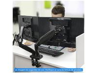 Suporte Ergonômico Articulado de Mesa com Pistão a Gás para 2 Monitores de 17” a 35” F160N - 11