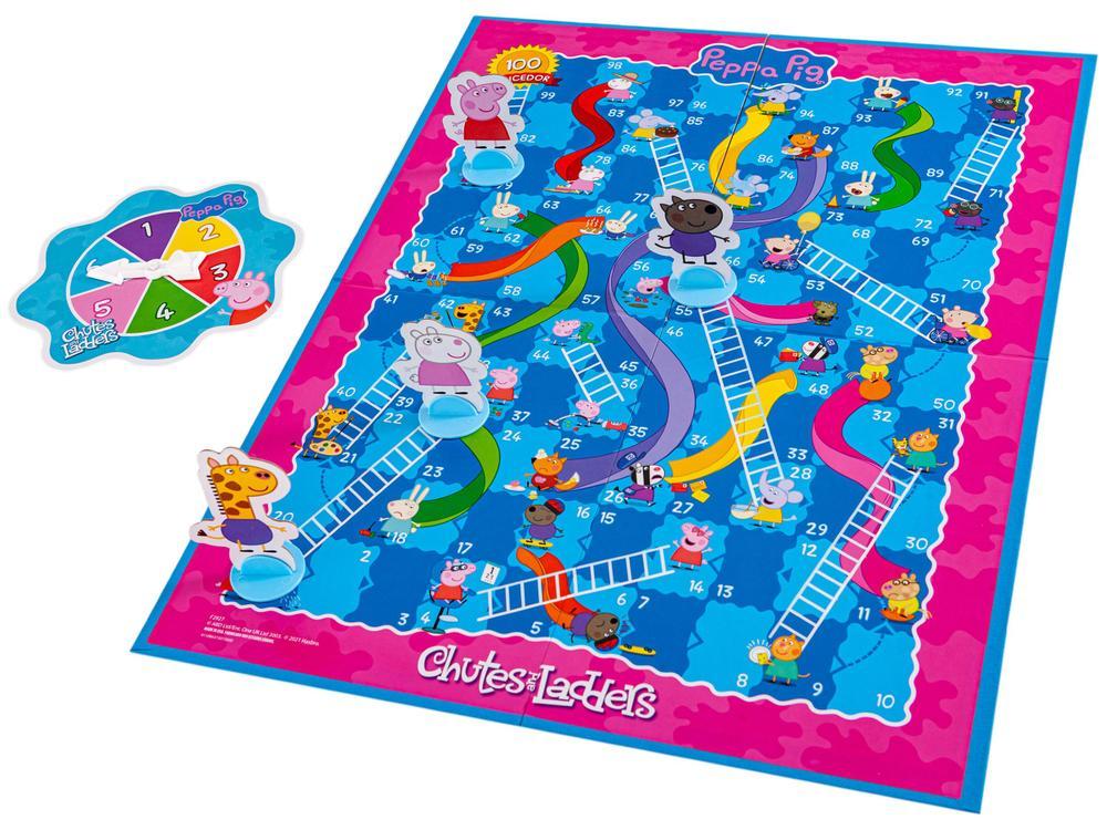 Jogo Chutes and Ladders Peppa Pig Tabuleiro - 1