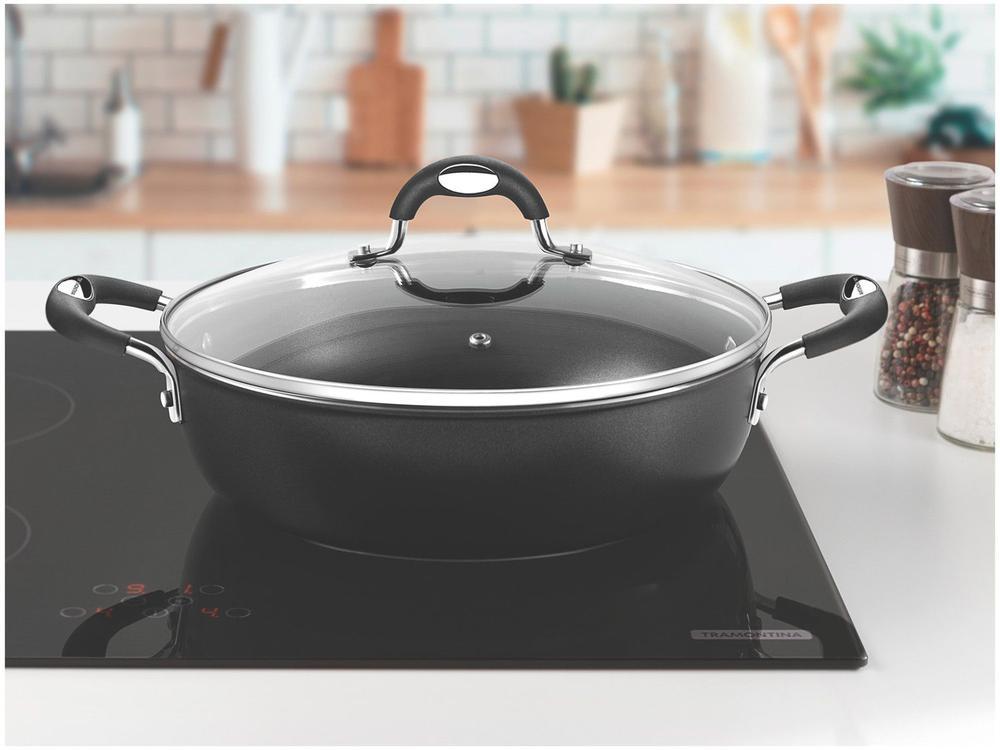Panela Tramontina Antiaderente de Alumínio Preta 28cm 4,2L Mônaco - 2
