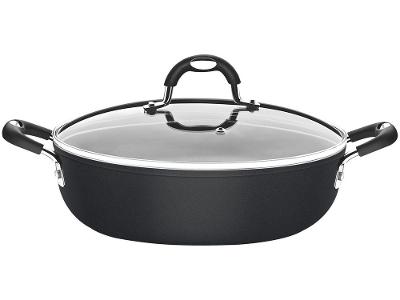 Panela Tramontina Antiaderente de Alumínio Preta 28cm 4,2L Mônaco