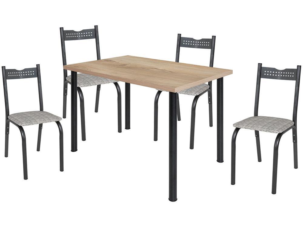 Mesa de Jantar 4 Cadeiras Retangular - 6