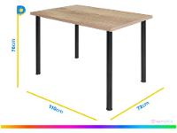 Mesa de Jantar 4 Cadeiras Retangular - 3