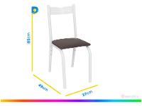 Mesa de Jantar 4 Cadeiras Quadrada